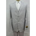 thumbnail image 1 of Gray Linen Suit Men's Summer 3 Piece Alberto Linen-2BV, 1 of 1