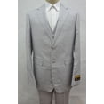 thumbnail image 1 of Gray Linen Suit Men's Summer 3 Piece Alberto Linen-2BV, 1 of 1