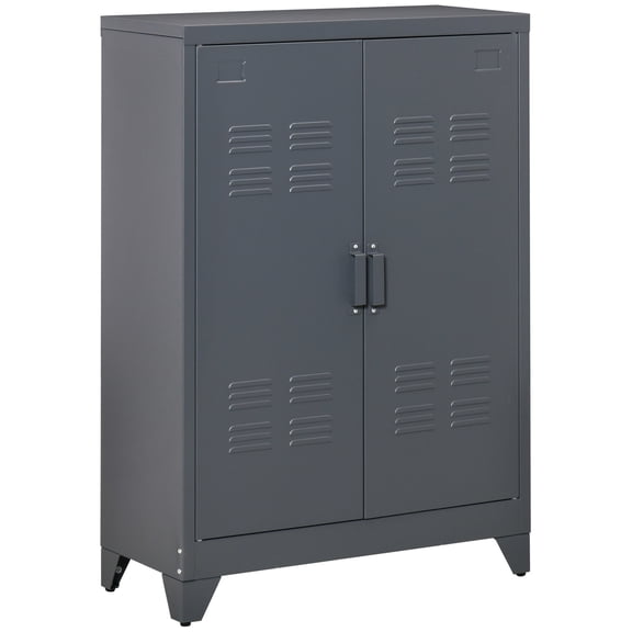Gray Locker - Style Metal Cabinet / Organize Tools and Files Easily