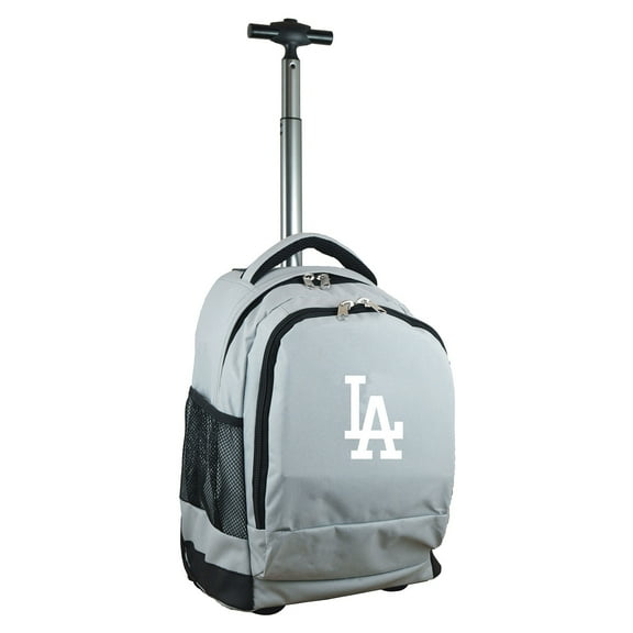 Gray Los Angeles Dodgers 19'' Premium Wheeled Backpack