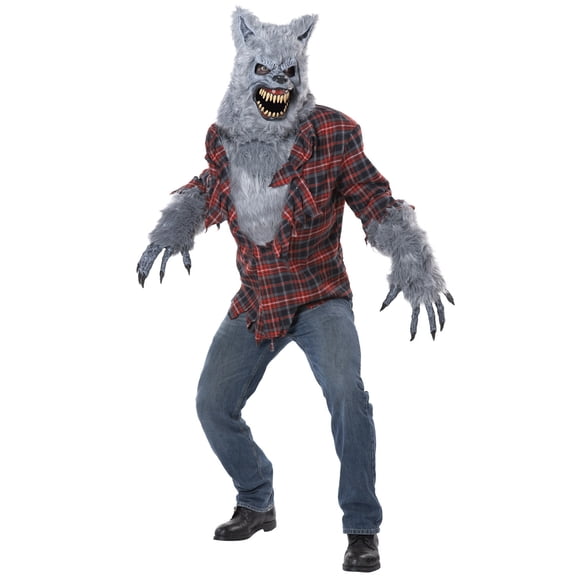 Gray Lycan Werewolf Scary Adult Costume