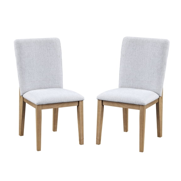 Gray MDF Armless Dining Chair with 16" Seat Depth/Spacious Seating Experience