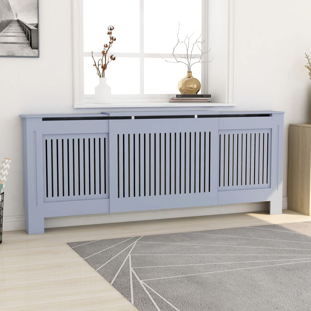 Gray MDF Radiator Cover - Modern Design, Easy Assembly, Durable - Fits ...