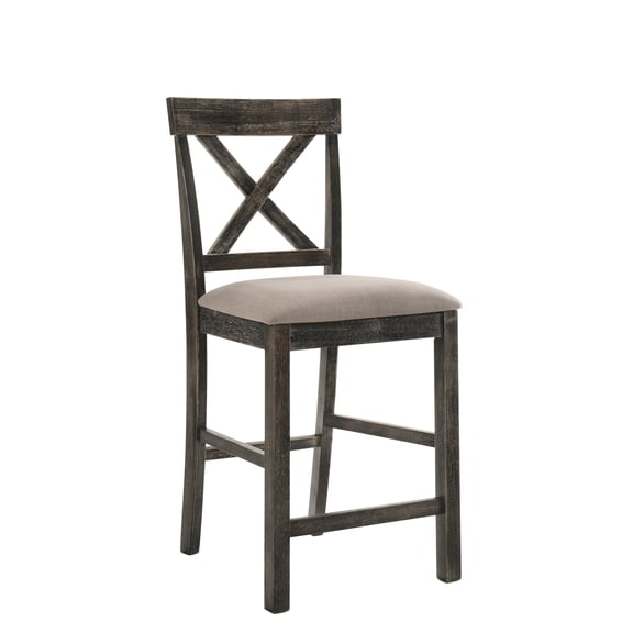 Gray Main Color - Armless Stationary Design - Bar Counter Use - Cozy Seating Option