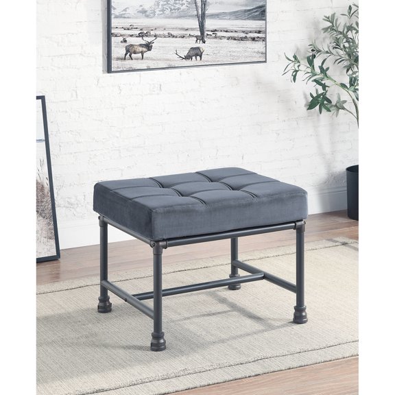 Gray Main Color Ottoman | Memory Foam with D20 Density | Soft and Supportive Seating