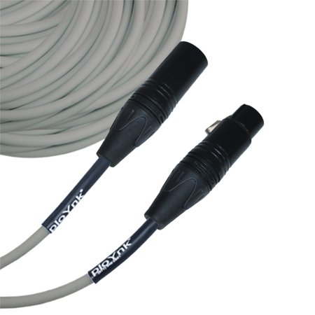 Gray Male To Female XLR Microphone Cable - 125 Ft Long
