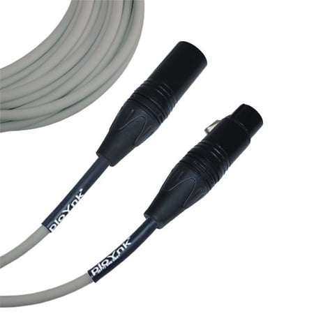 Gray Male To Female XLR Microphone Cable - 30 Ft Long