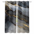 thumbnail image 1 of Gray Marble Blackout Curtains for Bedroom/Living Room, Thermal Insulated Kitchen Curtains, Ink Painting Modern Abstract Art Grommet Darkening Window Treatment Drapes 52"x84"x2, 1 of 8