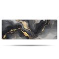 thumbnail image 1 of Gray Marble Gold Wave Pattern Bathroom Rugs Mat,Non Slip Microfiber Bathroom Rug,Rubber Backing,Soft Bathroom Mats for Bathroom Floor,Tub and Shower,47x17in(120x43cm), 1 of 5