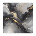 thumbnail image 1 of Gray Marble Gold Wave Pattern Square Fitted Tablecloth with Elastic Edge,Square Table Cover,Washable Elastic Table Cover for Home Kitchen Party Decor 34"x34", 1 of 6