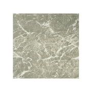 Gray Marble Grey Vinyl Floor Tiles Self Stick Peel Flooring 12" x 12", 1-Pack (20 Pieces)