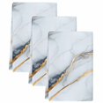 thumbnail image 1 of Gray Marble Kitchen Towels Set of 3, Modern Ink Painting Art Abstract Soft Microfiber Dish Towels, Absorbent Quick-Dry Washable Dishcloths for Kitchen Cleaning, Drying Dishes, 18x28 Inches, 1 of 9