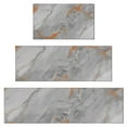 thumbnail image 1 of Gray Marble Orange Line Pattern Kitchen Rugs Sets Of 3,Kitchen Runner Rugs Non Skid Washable,Decorative Kitchen Floor Mats for Kitchen,Sink,Laundry,17"x30"+ 17"x47" + 17"x59", 1 of 6