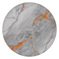 thumbnail image 1 of Gray Marble Orange Line Pattern Round Fitted Tablecloth with Elastic Edge,Dining Table Cover Waterproof,Outdoor Round Tablecloth for Camping,Dining,Indoor and Outdoor, 1 of 7