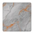 thumbnail image 1 of Gray Marble Orange Line Pattern Square Fitted Tablecloth with Elastic Edge,Square Table Cover,Washable Elastic Table Cover for Home Kitchen Party Decor 34"x34", 1 of 6