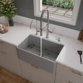 thumbnail image 1 of Gray Matte Smooth Apron 30" x 18" Single Bowl Fireclay Farm Sink, 1 of 9