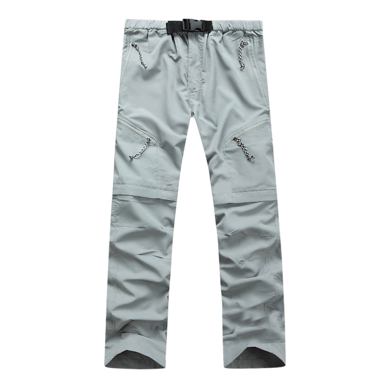 Summer Cropped Trousers For Men Thin Loose Casual Straight Pants Outdoor Sports