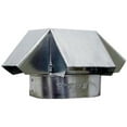 thumbnail image 1 of Gray Metal 4-327 4 in. Galvanized Round Vent Cap, 1 of 1