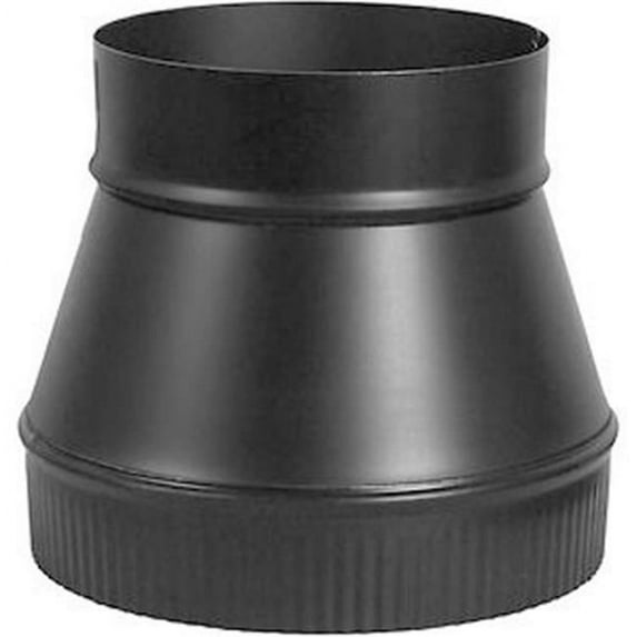 Gray Metal 5X6-612 5 x 6 in. 24 Gauge Increaser, Black