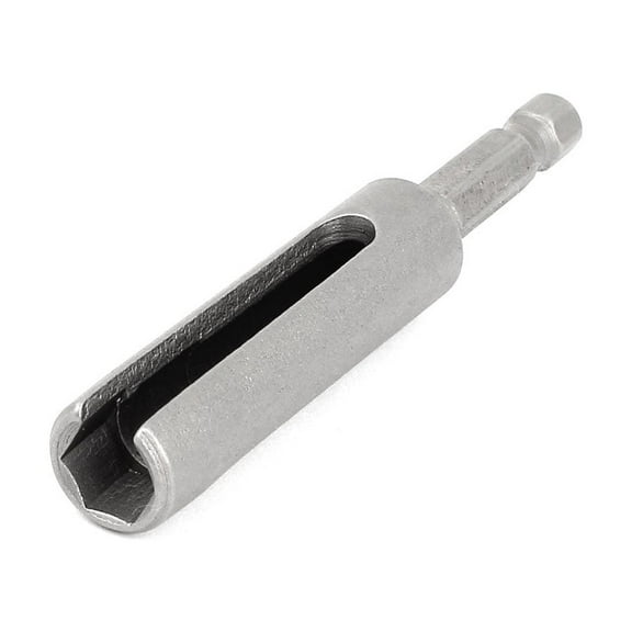 Gray Metal 8mm Hex Nut Slotted Extension Hexagon Driver Drill Bit 3" 80mm