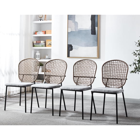 Gray Metal Chairs | Exquisite Details | Home Dining