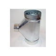 thumbnail image 1 of Gray Metal Products 3603004 6 x 6 x 3 in. Galvanized Connector Pipe Reducing Tee, 1 of 1