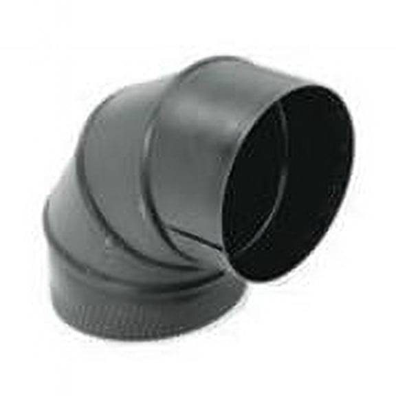 Gray Metal Products  Inc. 5-24-602-R 5 Inch  24-ga Snap-Lock Black Stovepipe 90 Deg Sectioned Adjustable Elbow