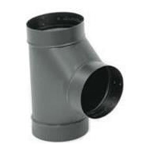 Gray Metal Products Inc. 5-604 5 Inch 24-ga Snap-Lock Black Stovepipe Tee