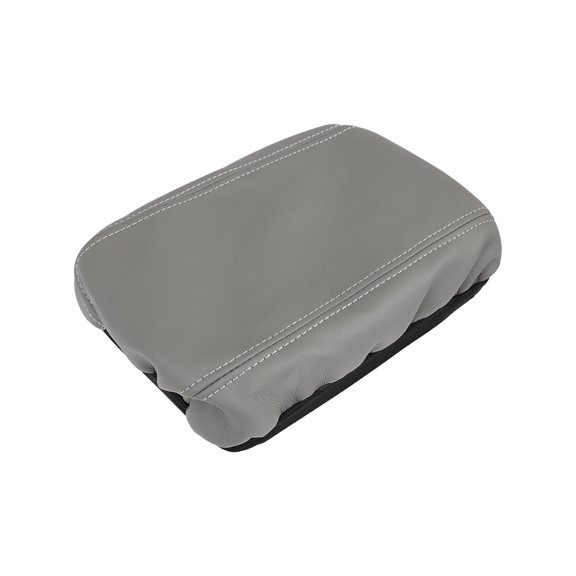 Gray Microfiber Leather Center Console Lid Box Armrest Cover Protector with Elastic for 06-11 Honda Civic