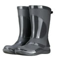 thumbnail image 1 of Gray Mid-Calf Rubber Shoes For Ladies Non-Slip Waterproof For Work Wear, 1 of 4