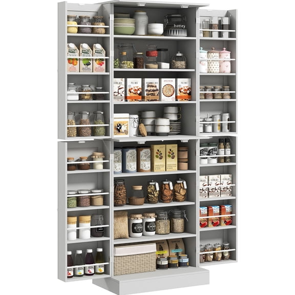 Gray Modern Kitchen Cabinet with Anti - tipping / Ensure Safety in Kitchen