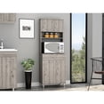 thumbnail image 1 of Gray Modern Kitchen Cabinets With Two Doors & One Drawer - Storage Door Cabinet And Adjustable Legs Efficiency, 1 of 5