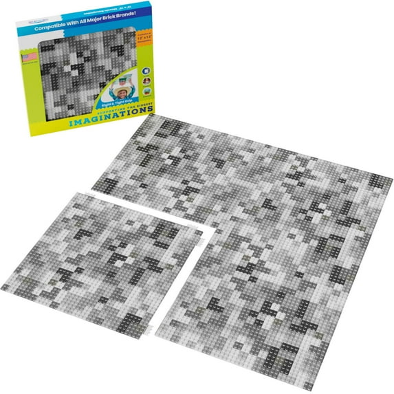 Gray Mosaic Baseplate (4Pack)