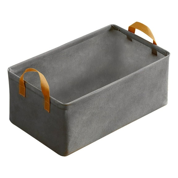 Gray Multifunction Folding Storage Box, Collapsible Cube for Closet, Space Saving
