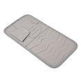 thumbnail image 1 of Gray Multifunctional PU Leather Car Sun Visor Holder with Sunshade and CD Storage Organizer, 1 of 8