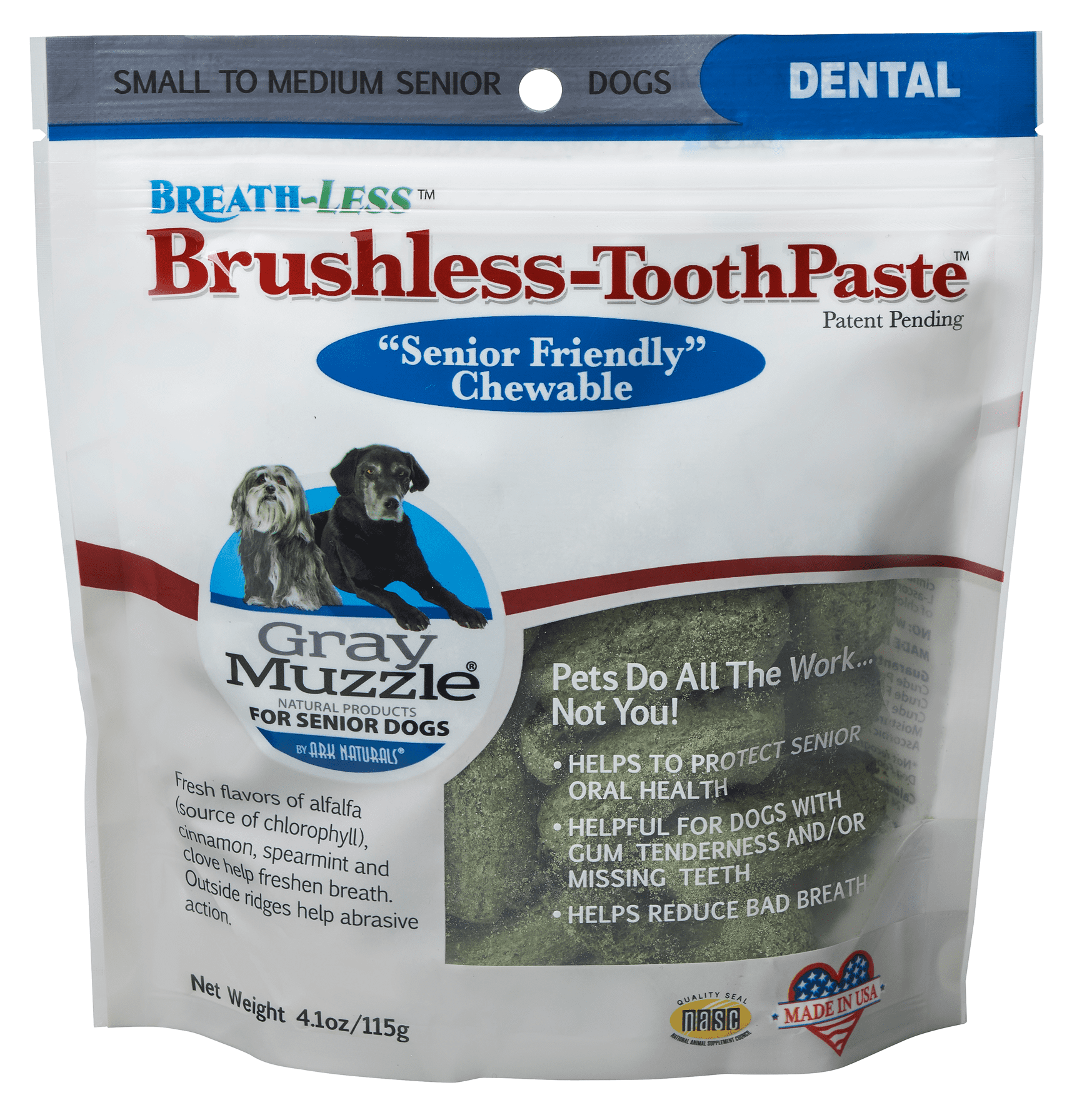 Ark Naturals Gray Muzzle Brushless Toothpaste for Senior Dogs Ark Naturals Gray Muzzle Brushless Toothpaste for Senior Dogs