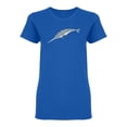 thumbnail image 1 of Gray Narwhal Design Shaped T-Shirt Women -Image by Shutterstock, Female Small, 1 of 2