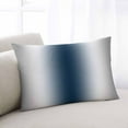 thumbnail image 1 of Gray Navy Blue Throw Pillow Covers, Modern Gradient Geometric Soft Breathable Pillow Cases with Invisible Zipper for Sleeping, King Size Pillowcases for Couch Bed Sofa Chair 20x36 Inches, 1 of 6