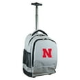 thumbnail image 1 of Gray Nebraska Huskers 19'' Premium Wheeled Backpack, 1 of 6