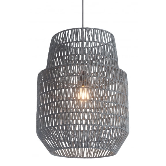 Gray Night Sky Zig Zag Ceiling Lamp