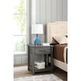 thumbnail image 1 of Gray Nightstand with Subtle Color | Space - efficient & Durable | Bedroom Setup Needs, 1 of 1