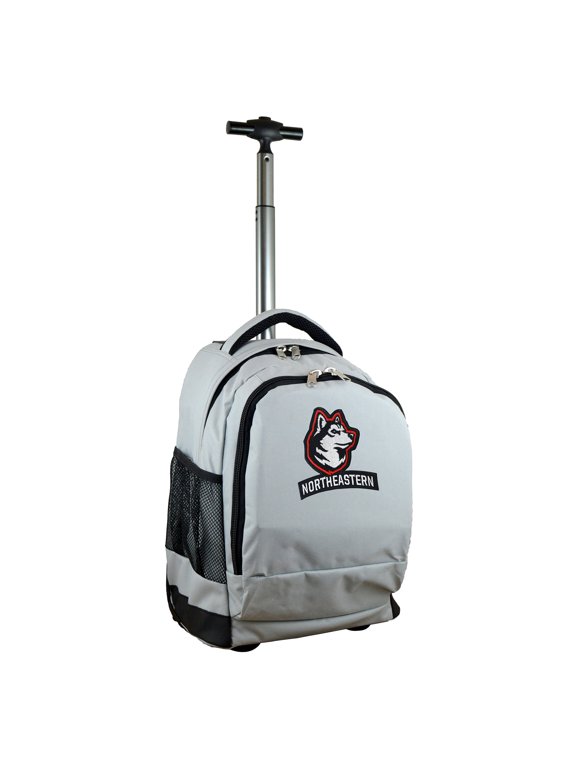 Gray Northeastern Huskies 19'' Premium Wheeled Backpack