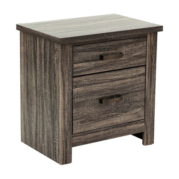 Gray Oak Nightstand - Ample Space - Sleep Area - Keep Items Handy