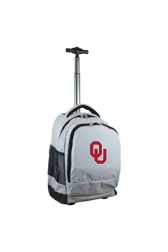Gray Oklahoma Sooners 19'' Premium Wheeled Backpack