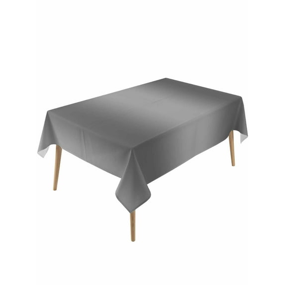 Gray Ombre Table Cloth, Modern Abstract Art Farmhouse Gradient Waterproof Tablecloth for Rectangle Tables, Reusable Washable Fabric Table Cover for Restaurant Kitchen Dining Tables 60"x120"
