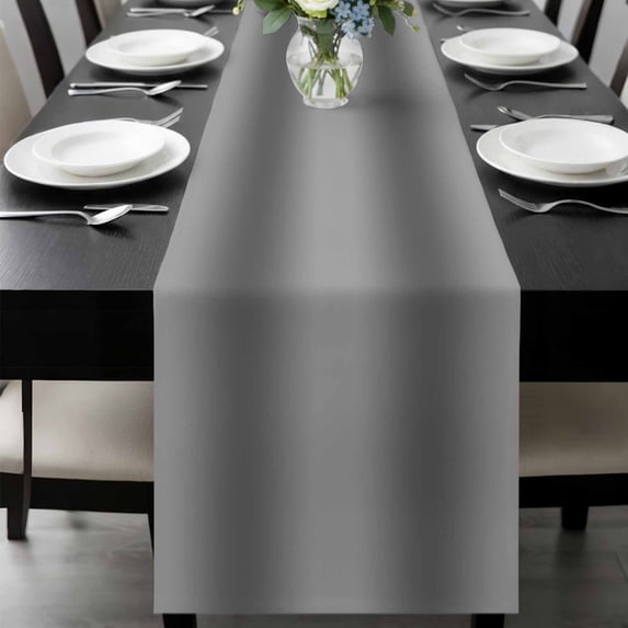 Gray Ombre Table Runner 72 Inches Long, Modern Abstract Art Farmhouse Gradient Kitchen Coffee Dining Table Decoration for Home Party Birthday Wedding Home Decor 13x72 Inches