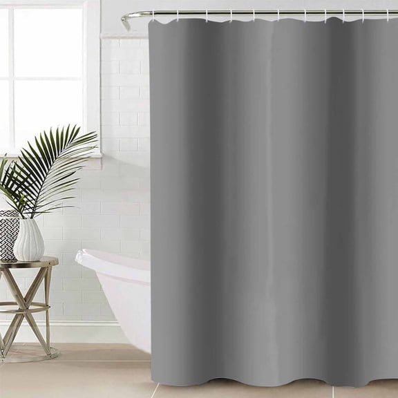 Gray Ombre Waterproof Fabric Shower Curtain, Modern Abstract Art Farmhouse Gradient Shower Curtain for Bathroom Curtains Bathtubs Hotel Washable Shower Curtains with 12 Hooks Standard 60x72