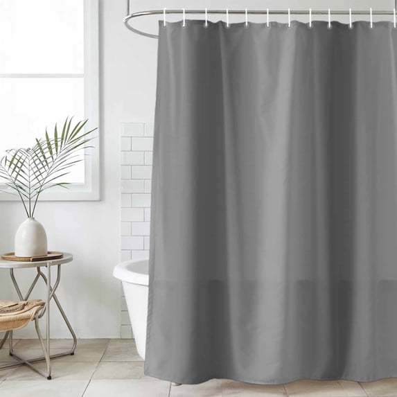 Gray Ombre Waterproof Shower Curtain, Stall 36"x78" Washable Polyester Fabric Shower Curtains for Bathroom, Modern Abstract Art Farmhouse Gradient Decorative Bathtub Curtain Sets with Hooks