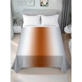 thumbnail image 1 of Gray Orange Full Size Flat Sheet, Wrinkleproof & Fadeproof Cooling Flat Bed Sheet Only, Modern Gradient Geometric Breathable Soft Bedding Top Sheets 81 x 96 Inches, 1 of 8