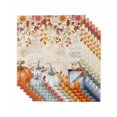 thumbnail image 1 of Gray Orange Pumpkin Fall Cloth Napkins Set of 6 Reusable Dinner Napkins, Thanksgiving Floral Leaves Retro Cocktail Napkin Washable Table Napkins for Wedding/Holiday Party/Baby Shower 20"x20", 1 of 7